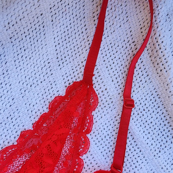 Fashion Nova Plus size red lacy teddy 3X NWOT - Picture 9 of 14